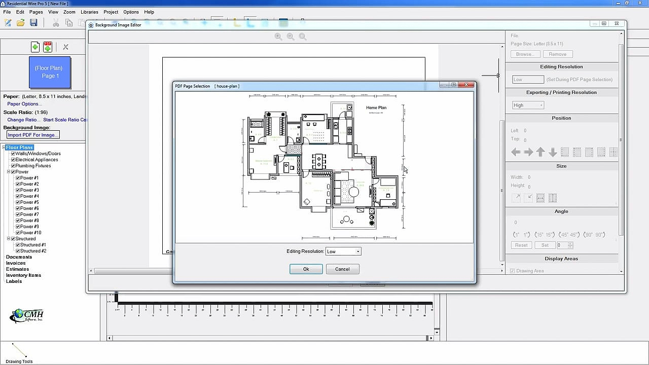 RWP 5 Import PDF Floor Plan