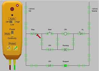 Placing probe leads